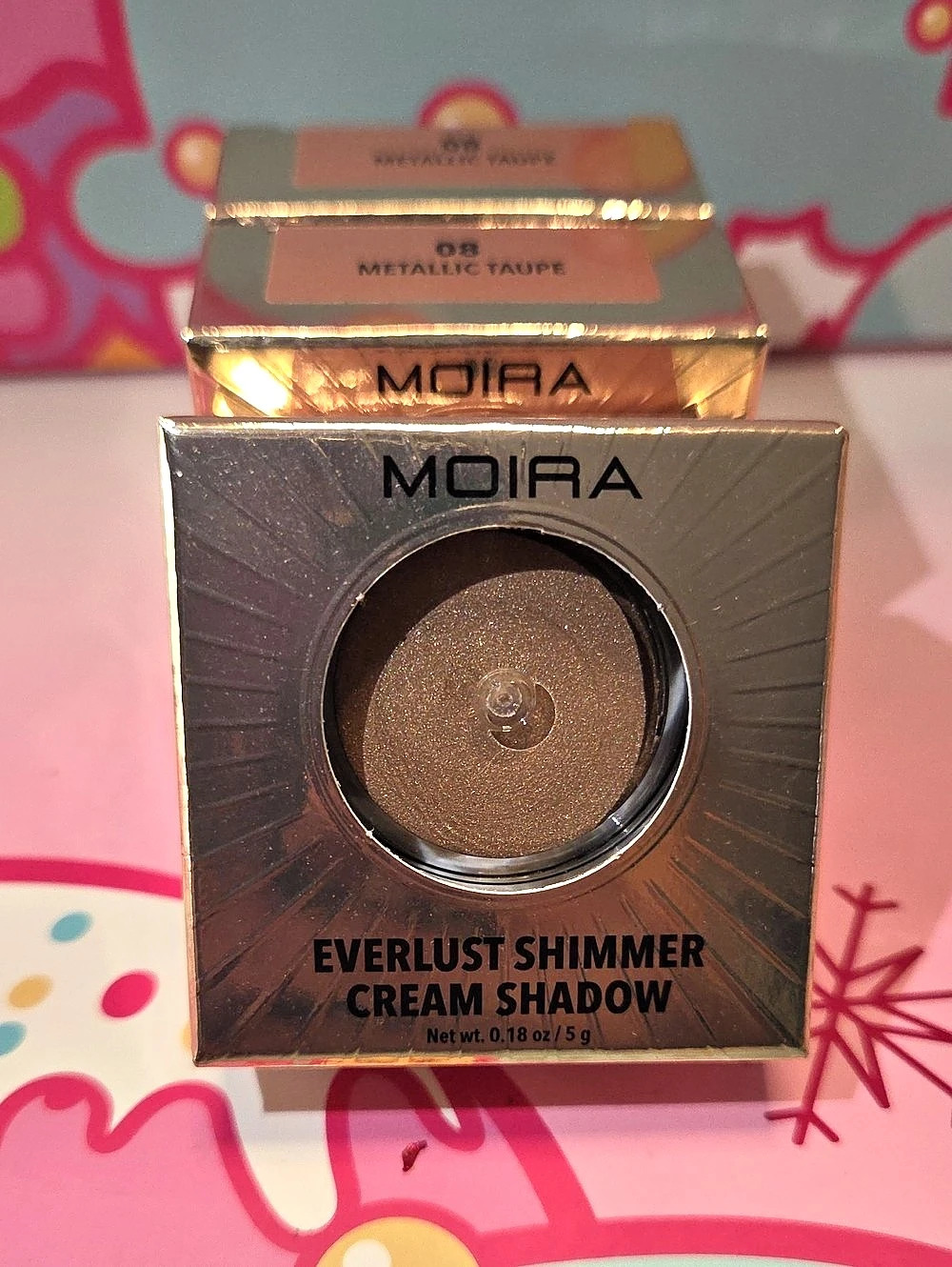 MOIRA Everlust Shimmer Cream Shadow Metallic Taupe Cream Shadow NWT